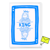 Deli Cards Grußkarte "King of hearts" | Besondere Klappkarte für jeden Anlass