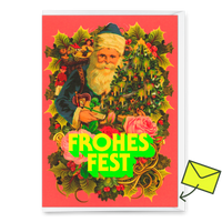 Deli Cards Grußkarte "Poesie Nikolaus" | Ausgefallene Klappkarte zu Weihnachten