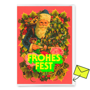 Deli Cards Grußkarte "Poesie Nikolaus" | Ausgefallene Klappkarte zu Weihnachten