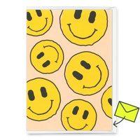 Deli Cards Grußkarte "Smilies" | Coole Klappkarte für jeden Anlass