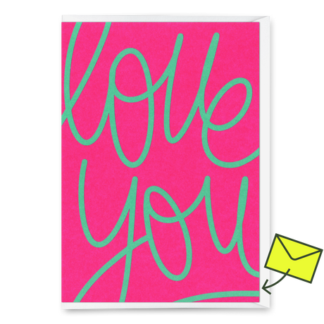 Deli Cards Grußkarte "Love you Swing" | Besondere Klappkarte für Verliebte
