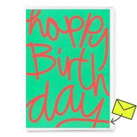 Deli Cards Grußkarte "Happy Birthday Swing" | Besondere Klappkarte zum Geburtstag