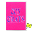 Deli Cards Grußkarte "Congrats Metal" | Ausgefallene Klappkarte zum Gratulieren