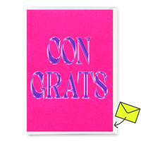 Deli Cards Grußkarte "Congrats Metal" | Ausgefallene Klappkarte zum Gratulieren