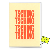 Deli Cards Grußkarte "Tsching 2colors" | Schöne Klappkarte zu Weihnachten