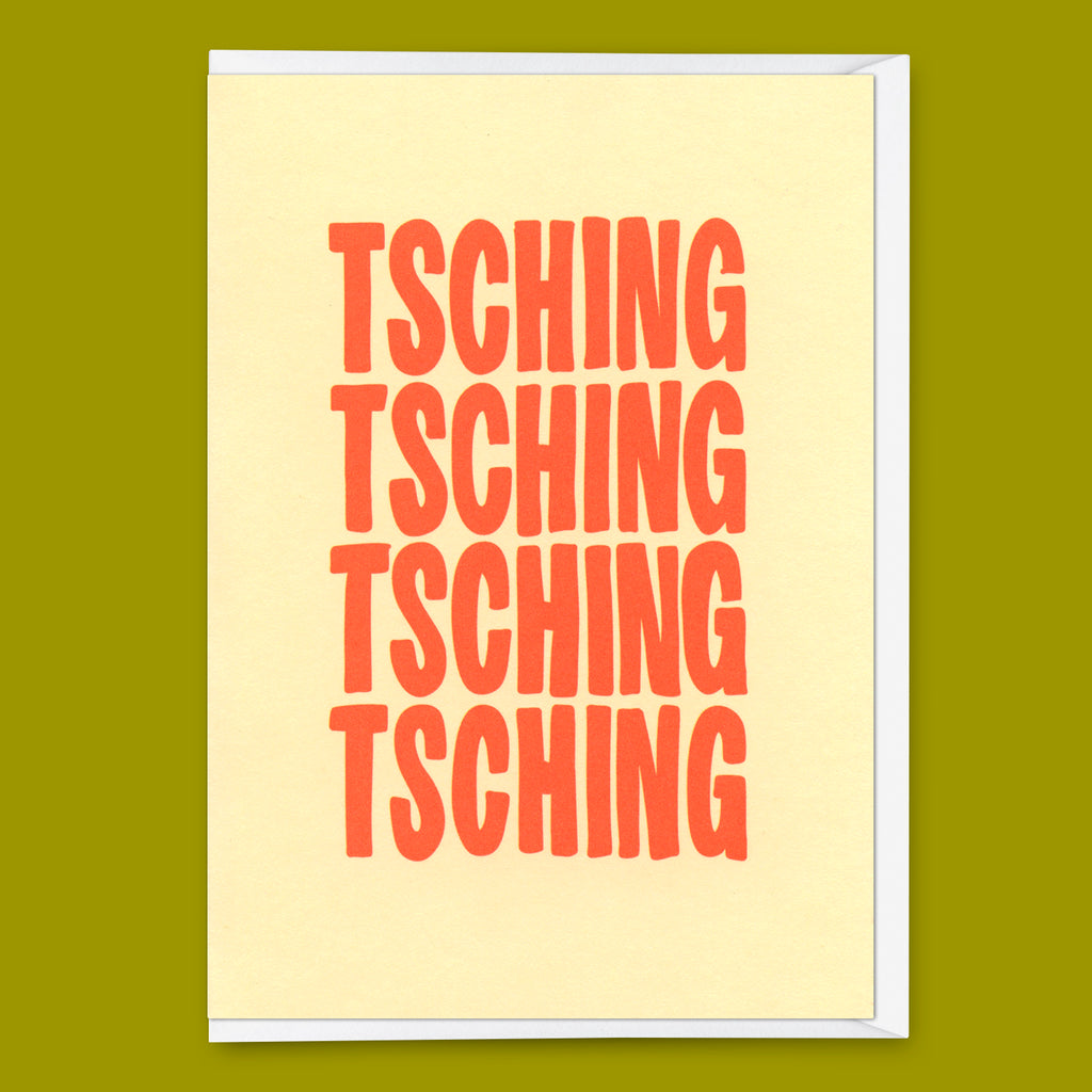 Deli Cards Grußkarte "Tsching 2colors" | Schöne Klappkarte zu Weihnachten