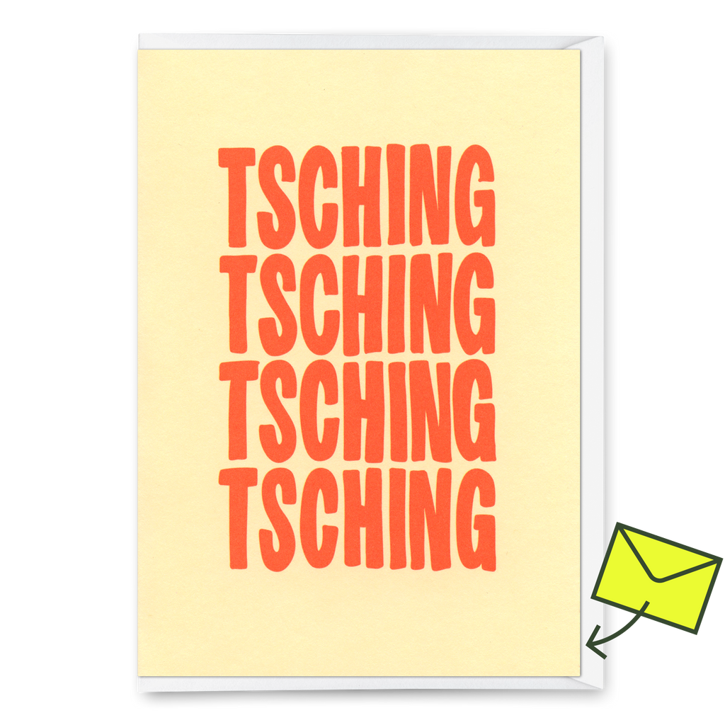 Deli Cards Grußkarte "Tsching 2colors" | Schöne Klappkarte zu Weihnachten