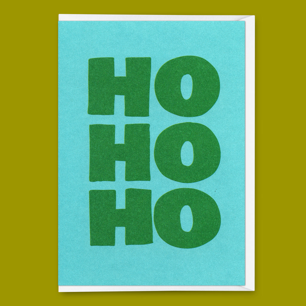 Deli Cards Grußkarte "Hohoho 2colors" | Schöne Klappkarte zu Weihnachten