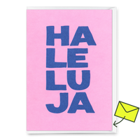 Deli Cards Grußkarte "Haleluja 2colors" | Schöne Klappkarte zu Weihnachten