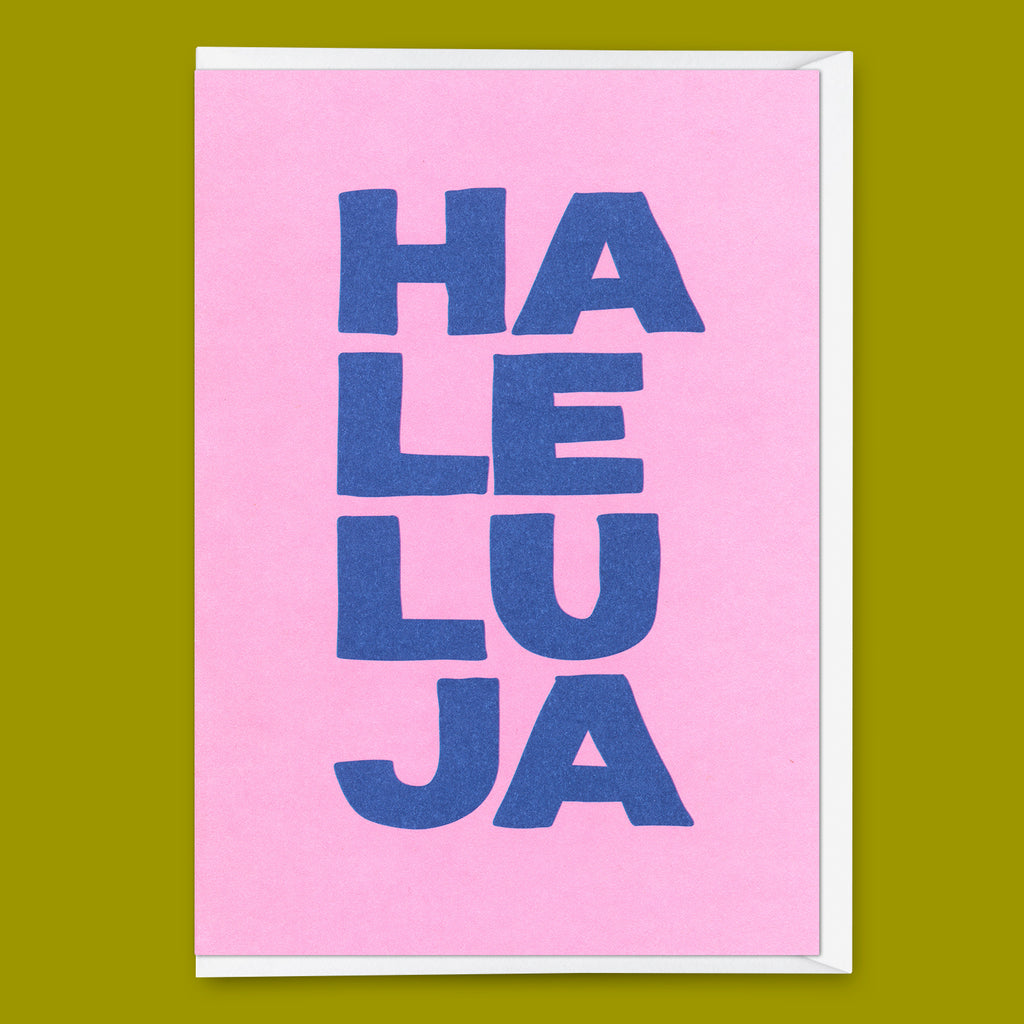 Deli Cards Grußkarte "Haleluja 2colors" | Schöne Klappkarte zu Weihnachten