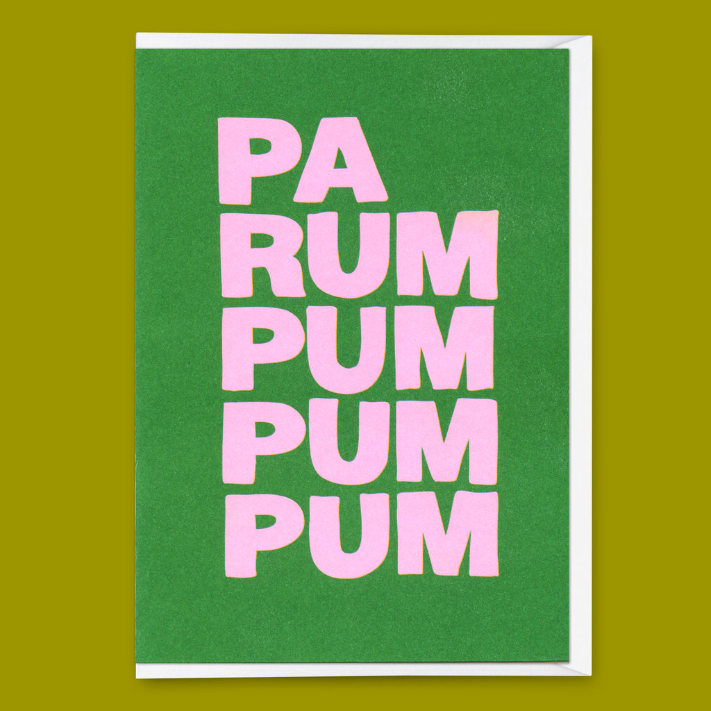 Deli Cards Grußkarte "Parumpumpumpum 2colors" | Schöne Klappkarte zu Weihnachten