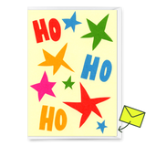 Deli Cards Grußkarte "Hohoho Stars" | Coole Klappkarte zu Weihnachten