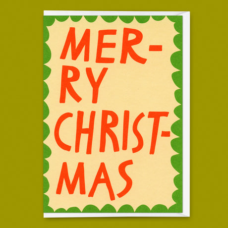 Deli Cards Grußkarte "Merry Christmas Scherenschnitt" | Besondere Klappkarte zu Weihnachten