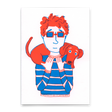 Deli Cards Postkarte "Dogman" | Lustige Karte mit Hunde-Motiv