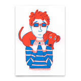 Deli Cards Postkarte "Dogman" | Lustige Karte mit Hunde-Motiv