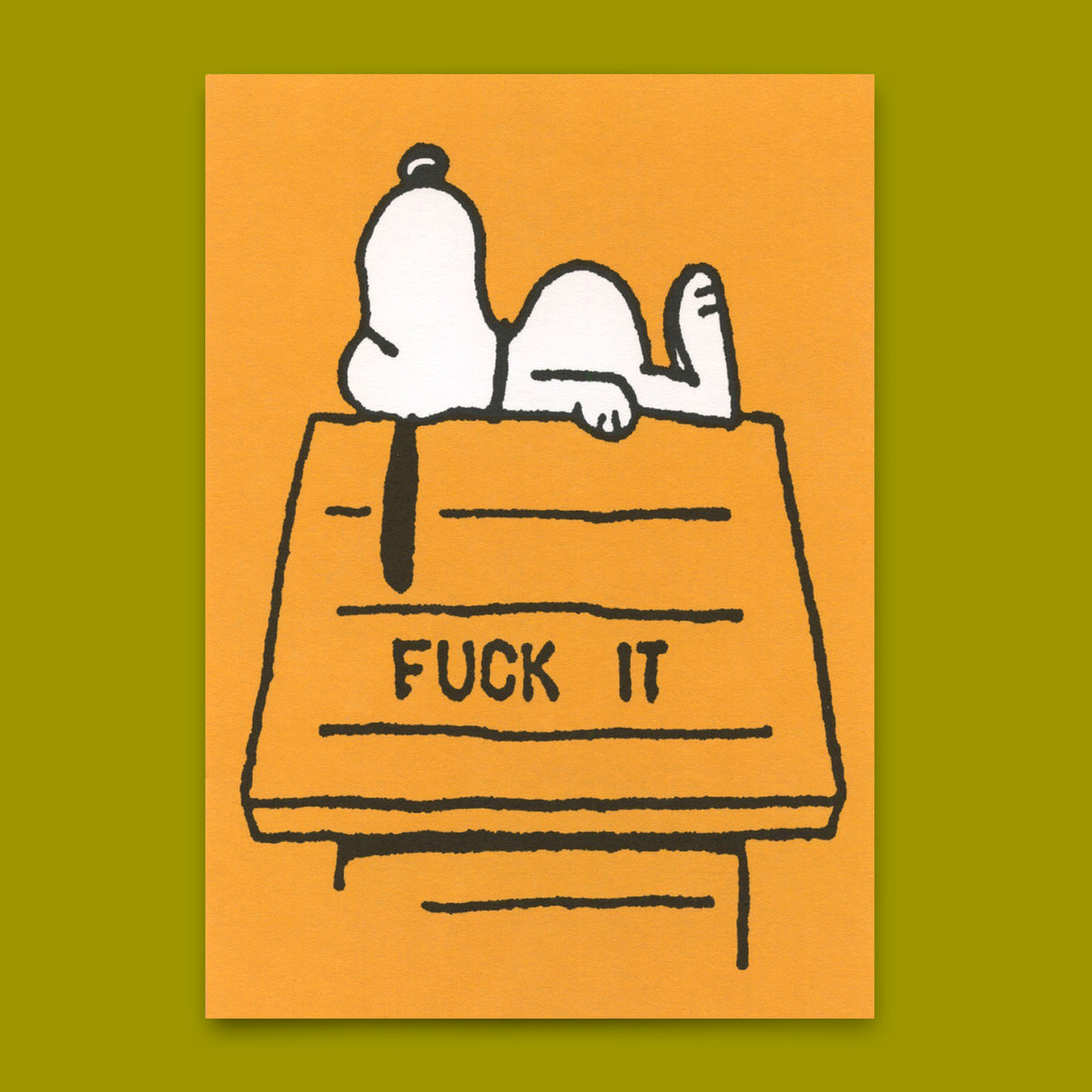 Deli Cards Postkarte "Fuck it" | Lustige Karte mit Spruch