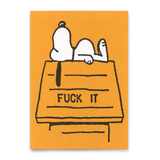 Deli Cards Postkarte "Fuck it" | Lustige Karte mit Spruch