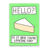Deli Cards Postkarte "Hello, Brie?" | Lustige Karte mit Spruch