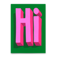 Deli Cards Postkarte "Hi" | Coole Karte für jeden Anlass
