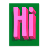 Deli Cards Postkarte "Hi" | Coole Karte für jeden Anlass