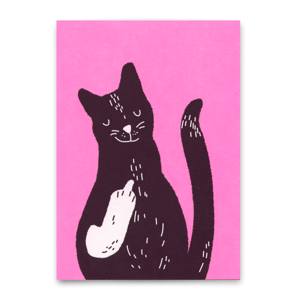 Deli Cards Postkarte "Meow you" | Lustige Karte mit Katzen-Motiv