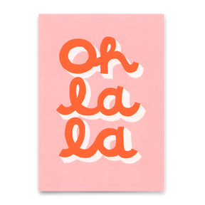 Deli Cards Postkarte "Oh La La" | Schöne Karte für jeden Anlass