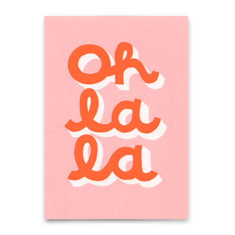 Deli Cards Postkarte "Oh La La" | Schöne Karte für jeden Anlass