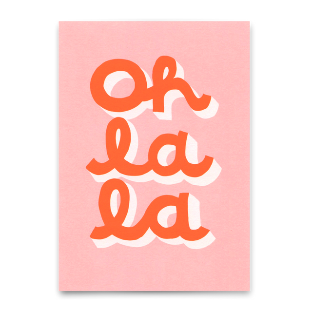 Deli Cards Postkarte "Oh La La" | Schöne Karte für jeden Anlass