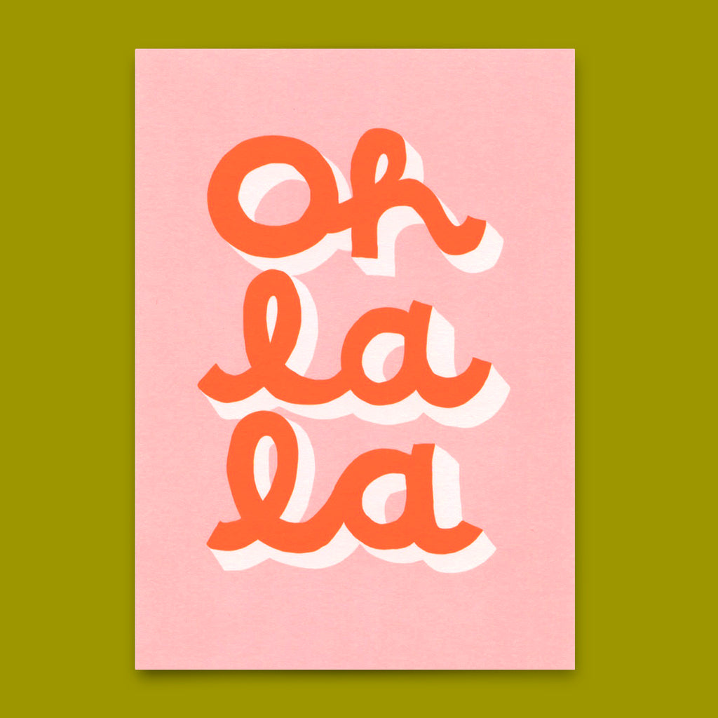 Deli Cards Postkarte "Oh La La" | Schöne Karte für jeden Anlass