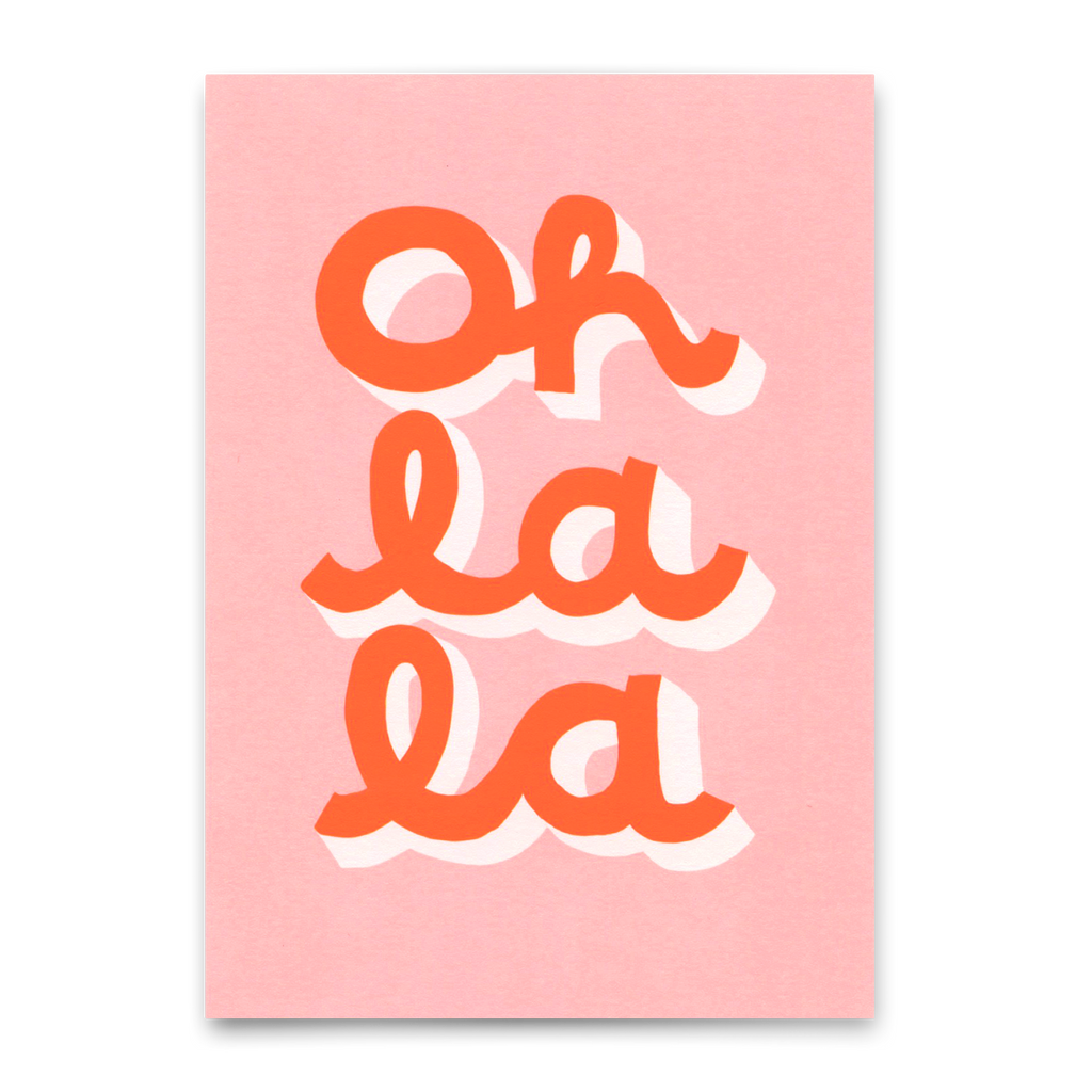 Deli Cards Postkarte "Oh La La" | Schöne Karte für jeden Anlass