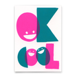 Deli Cards Postkarte "Ok cool" | Besondere Karte mit Spruch