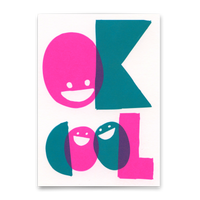Deli Cards Postkarte "Ok cool" | Besondere Karte mit Spruch