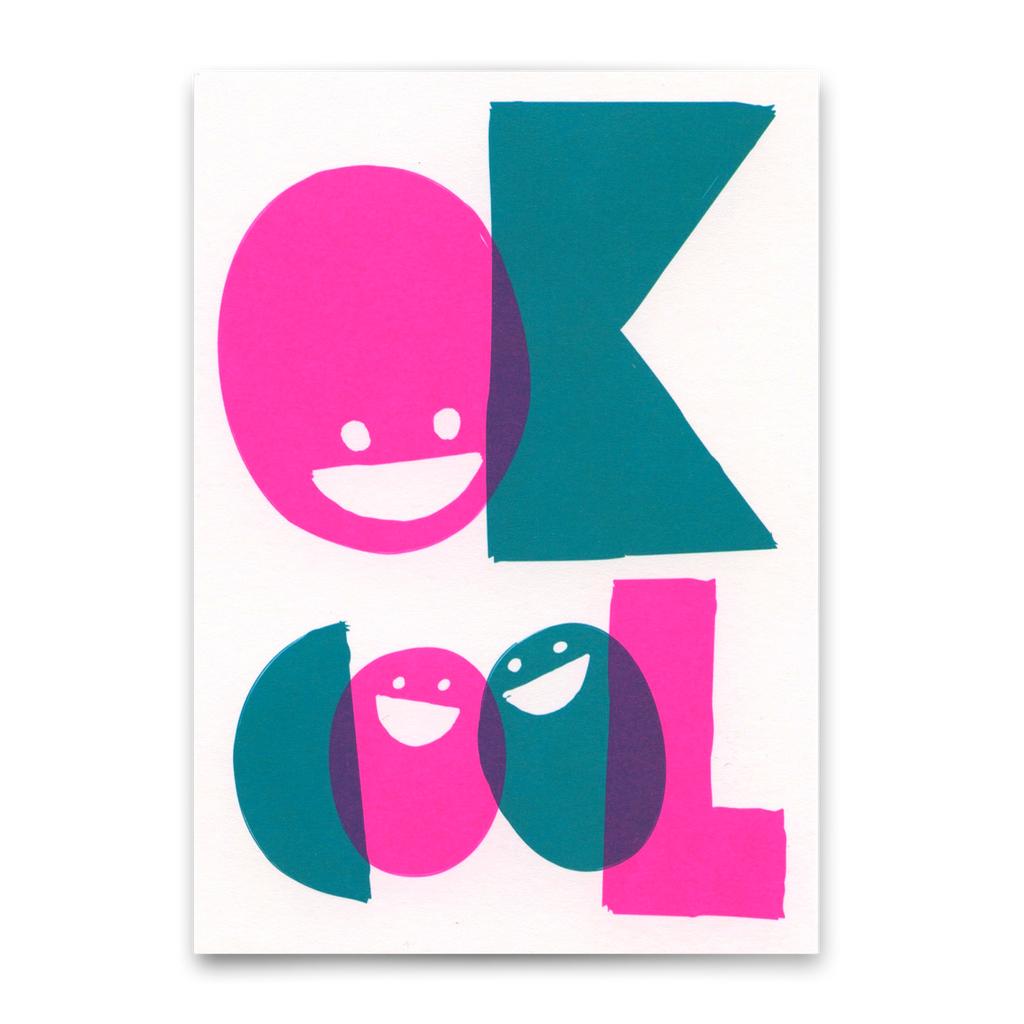 Deli Cards Postkarte "Ok cool" | Besondere Karte mit Spruch