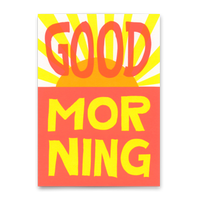 Deli Cards Postkarte "Good morning" | Schöne Karte mit Spruch