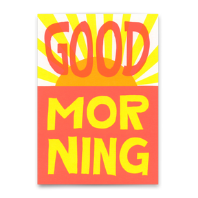 Deli Cards Postkarte "Good morning" | Schöne Karte mit Spruch