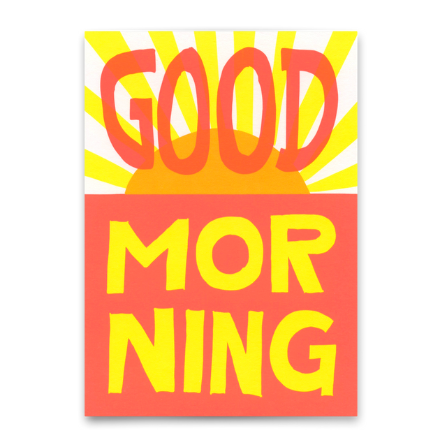 Deli Cards Postkarte "Good morning" | Schöne Karte mit Spruch