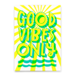 Deli Cards Postkarte "Good vibes only" | Coole Karte mit Spruch