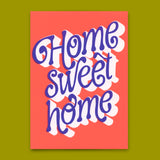 Deli Cards Postkarte "Home sweet home" | Schöne Karte mit Spruch