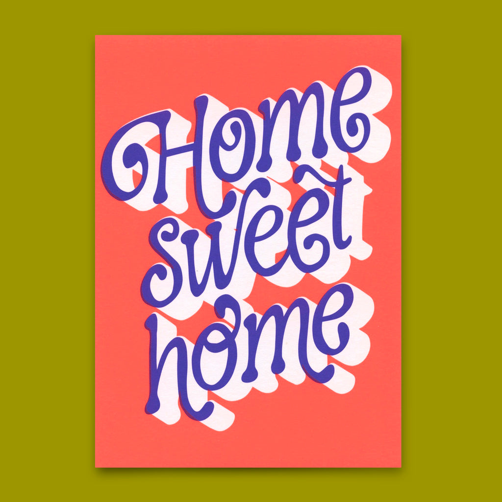 Deli Cards Postkarte "Home sweet home" | Schöne Karte mit Spruch