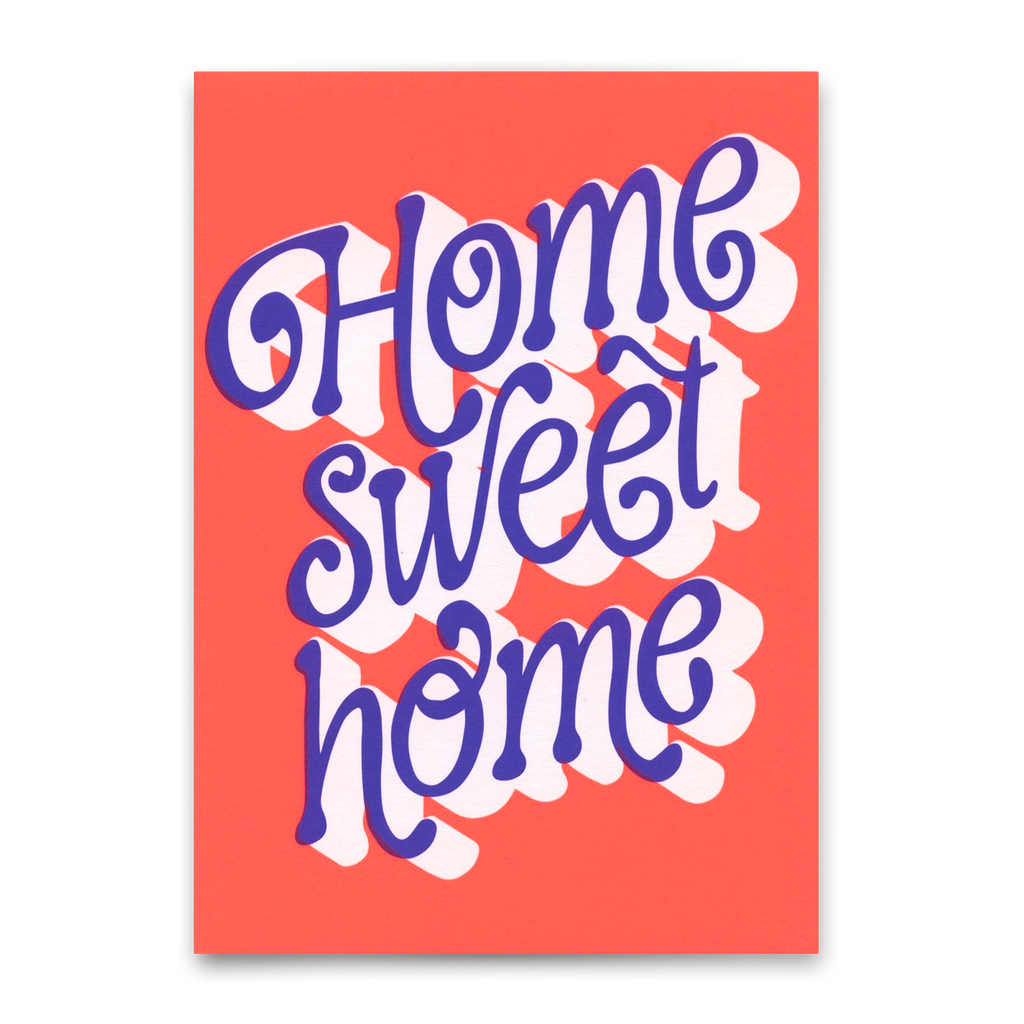 Deli Cards Postkarte "Home sweet home" | Schöne Karte mit Spruch