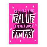 Deli Cards Postkarte "Is this the real life" | Besondere Karte mit Spruch