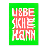 Deli Cards Postkarte "Liebe sich wer kann" | Schöne Karte mit Spruch