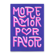 Deli Cards Postkarte "More amor por favor" | Besondere Karte mit Spruch