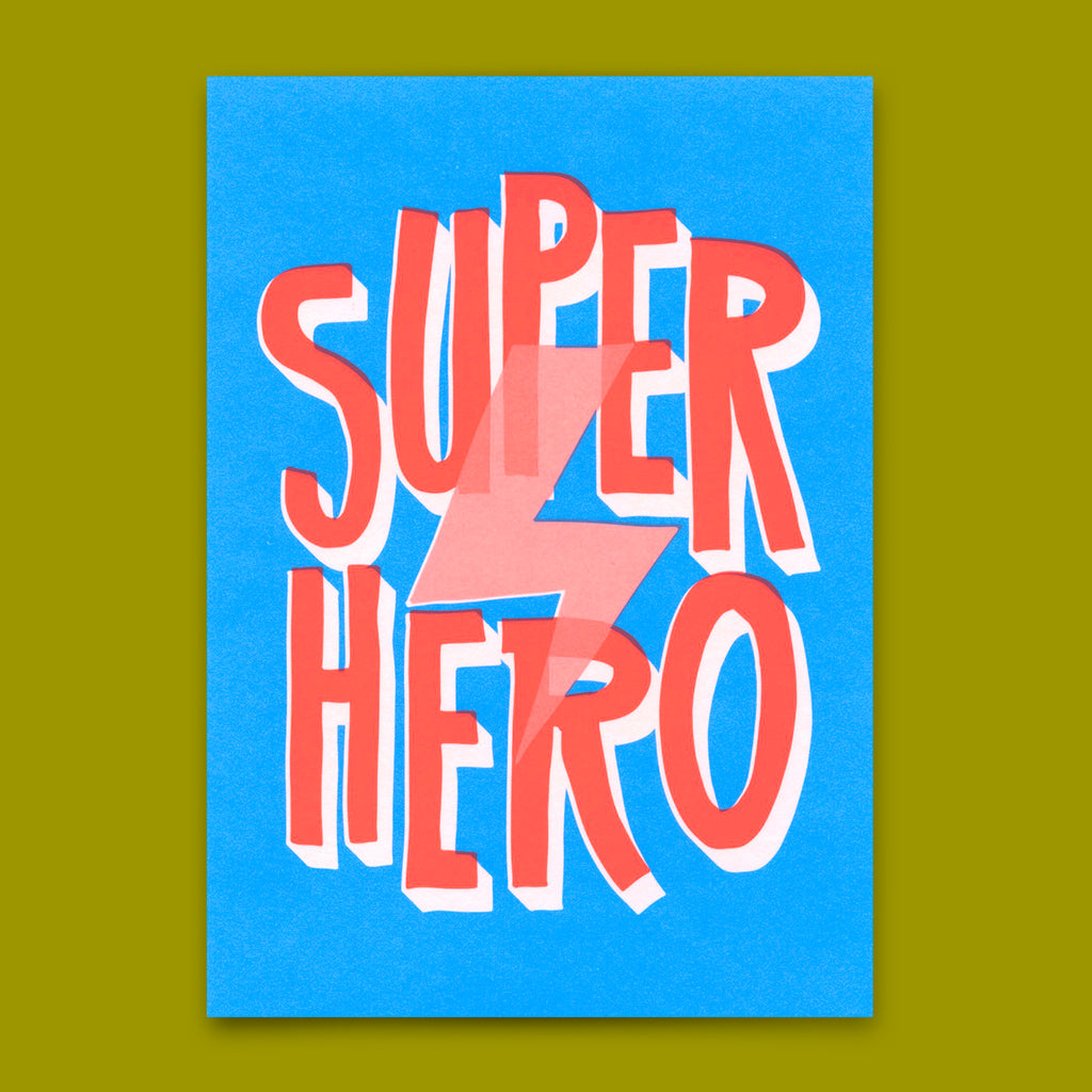 Deli Cards Postkarte "Super hero" | Coole Karte für jeden Anlass