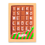 Deli Cards Postkarte "There´s no we in chocolate" | Lustige Karte mit Spruch