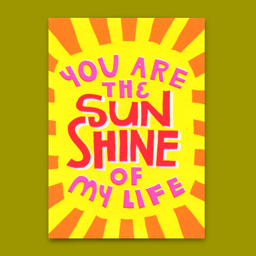 Deli Cards Postkarte "You are the sunshine" | Besondere Karte mit Spruch