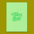 Deli Cards Postkarte "Alles Gute Grün" | Schöne Karte für jeden Anlass