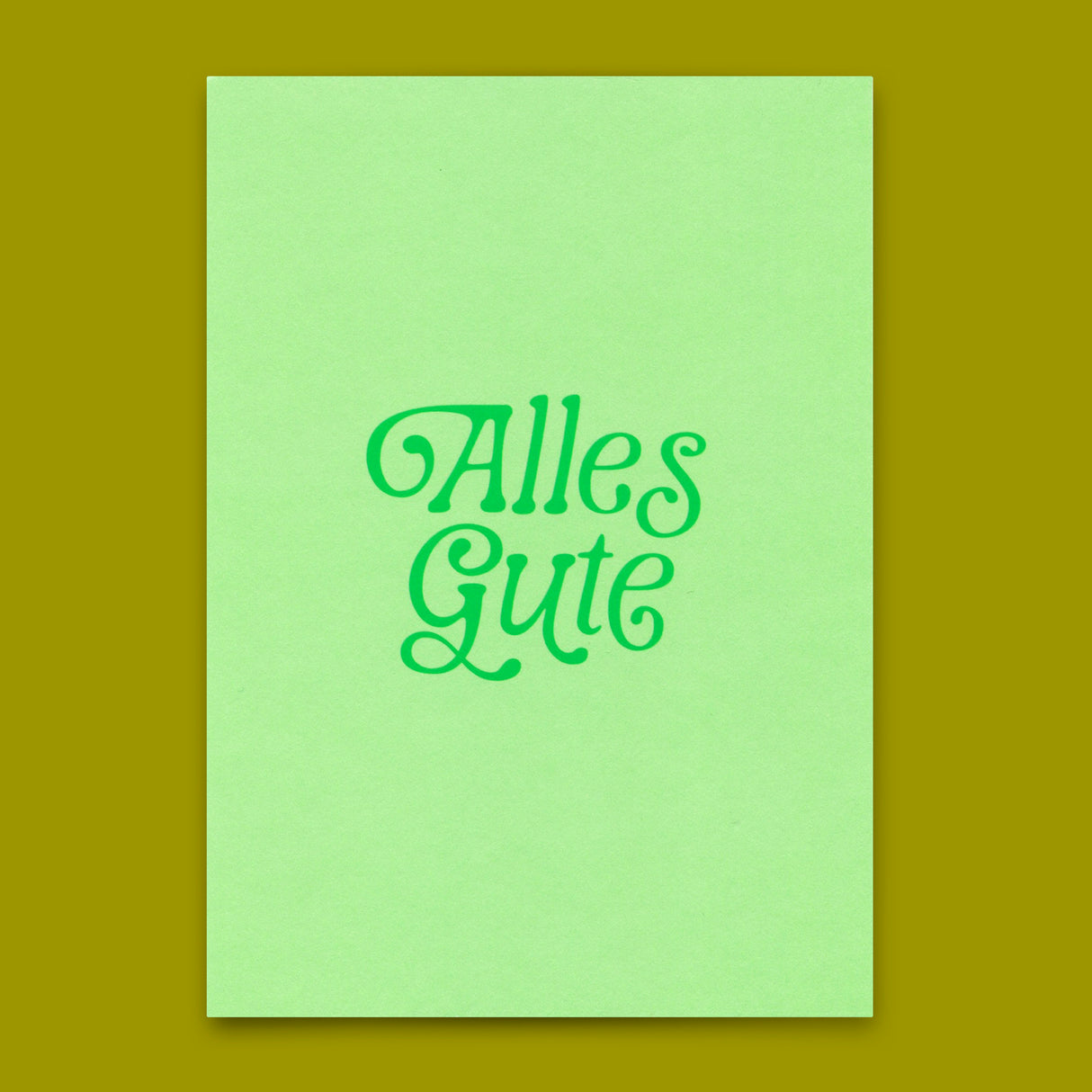 Deli Cards Postkarte "Alles Gute Grün" | Schöne Karte für jeden Anlass