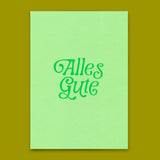 Deli Cards Postkarte "Alles Gute Grün" | Schöne Karte für jeden Anlass