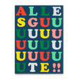 Deli Cards Postkarte "Allesguuuuuute" | Besondere Karte für jeden Anlass